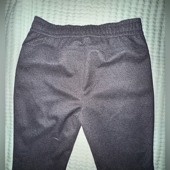 White House Black Market Slim Ankle Pants Herringbone Size 8Pull On Drawstring🖤🩶 - Picture 9 of 14